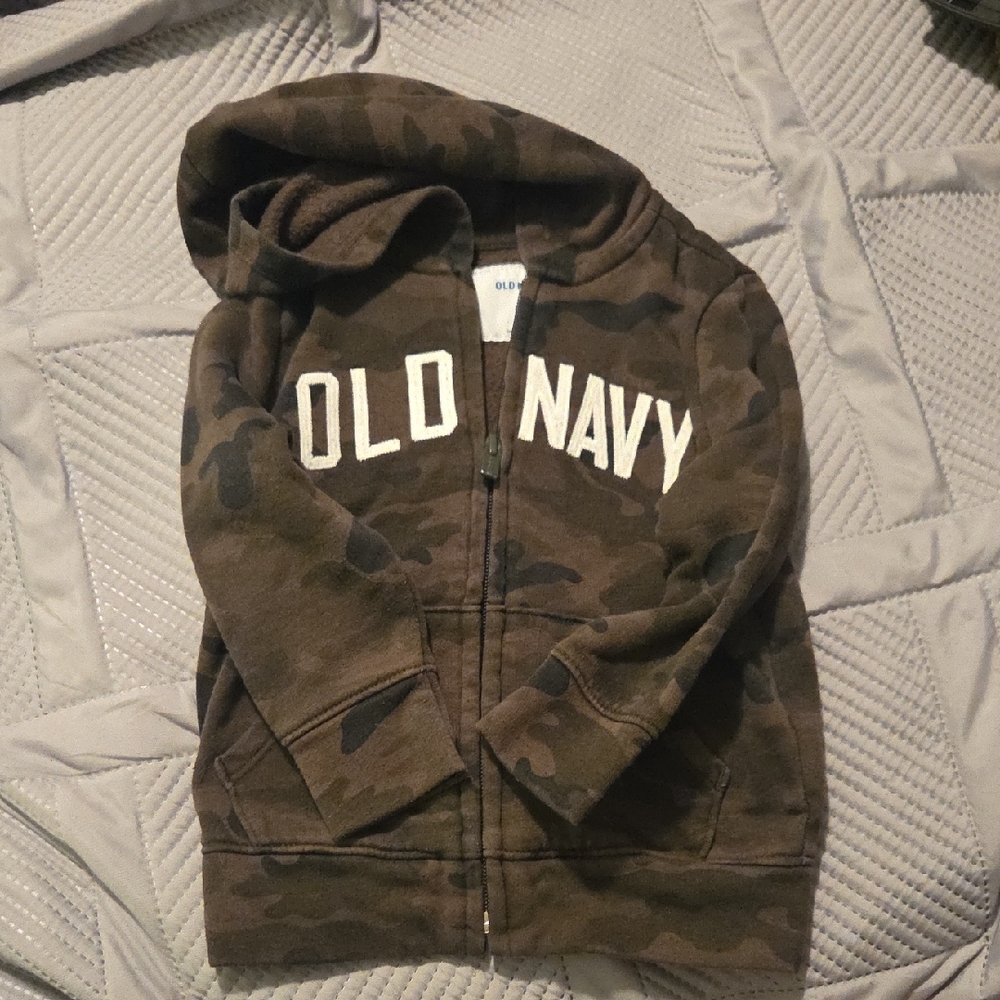 Old Navy Kids Brown Camo Hoodie